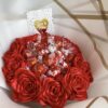 Букет от 9 сатенени розички и бонбони