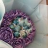 Букет от 9 сатенени розички и бонбони - Image 4